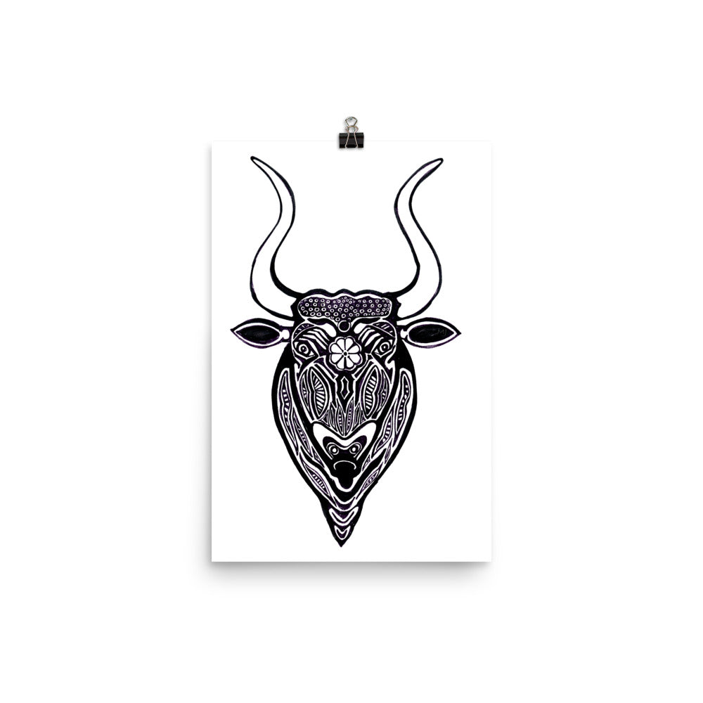 Minoan Bull Art Print
