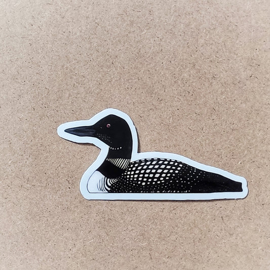 Common Loon 3 inch sticker,  COLO Bird