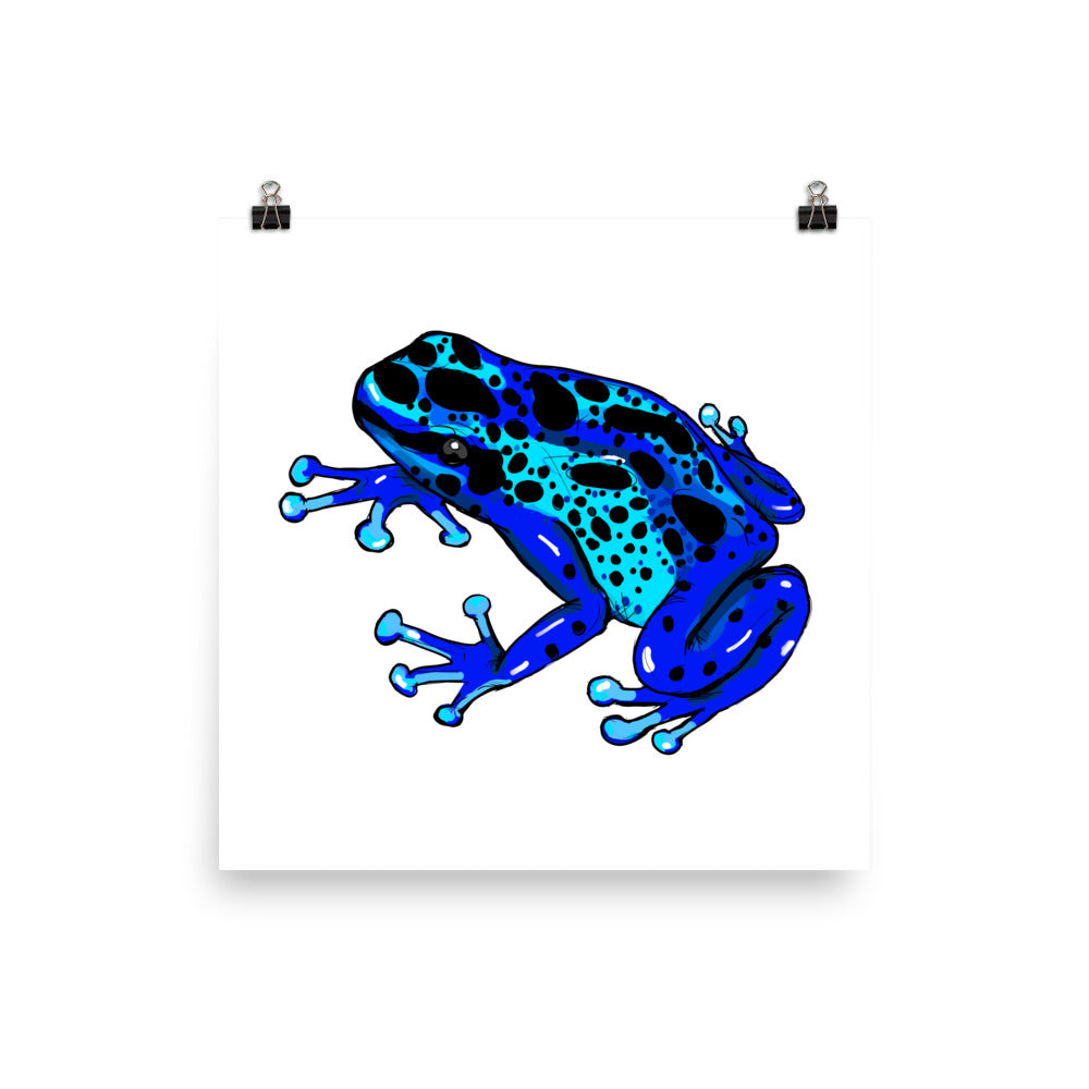 Blue Poison Dart Frog Giclée Art Print