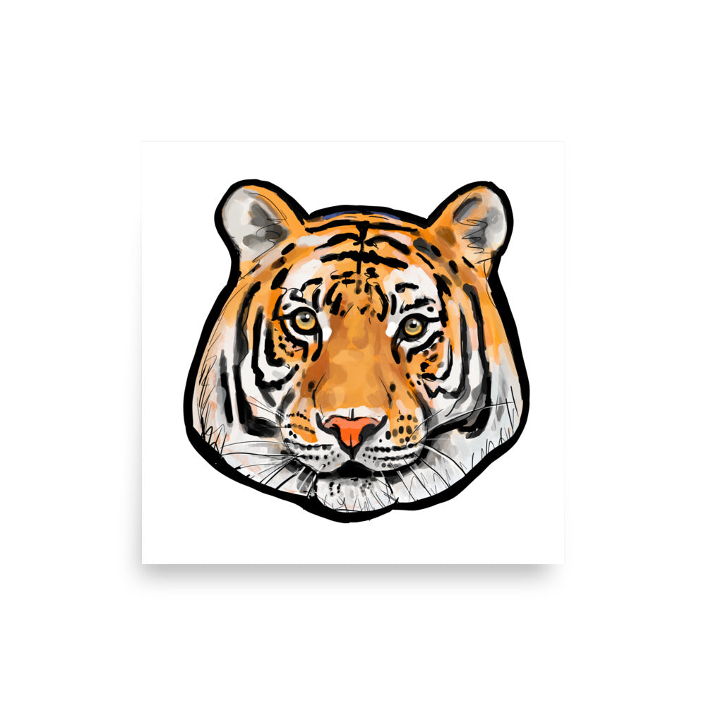 Bengal Tiger Animal Print Wildlife Art