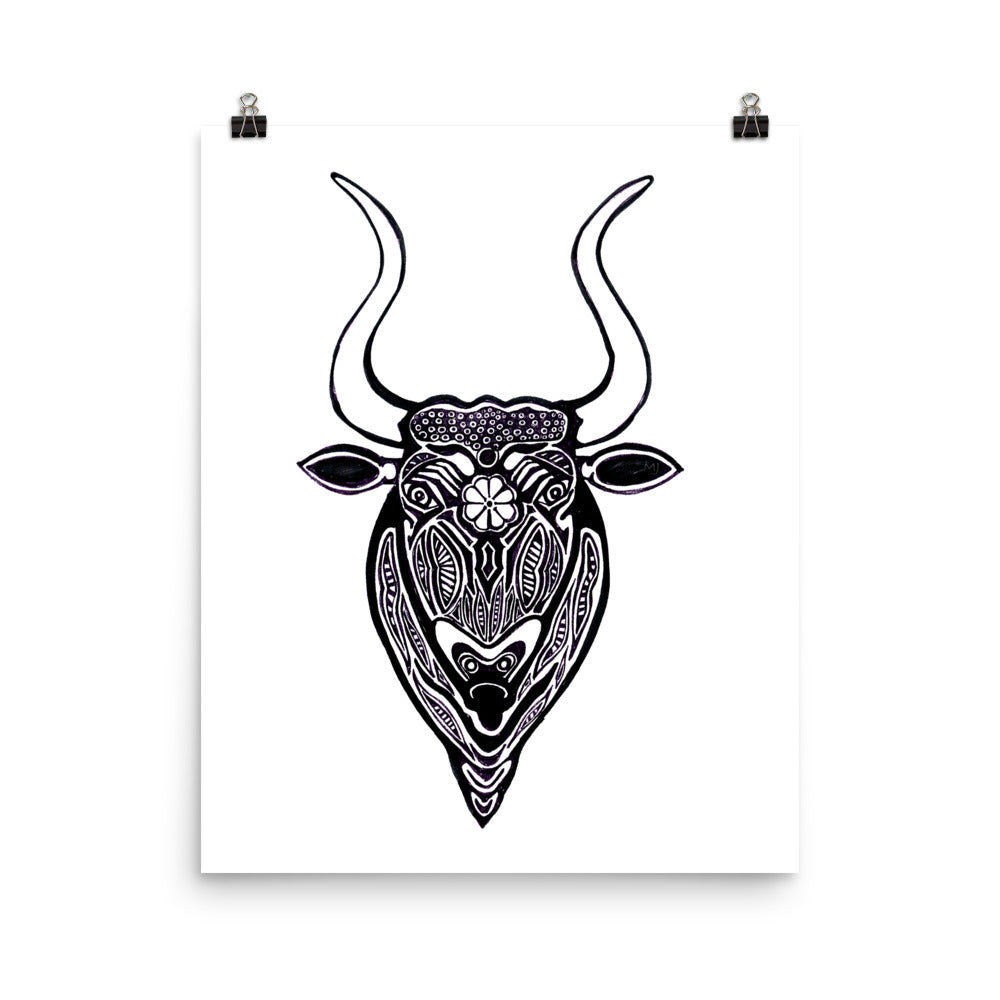 Minoan Bull Art Print